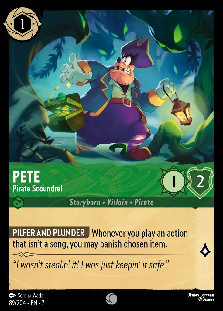 07 Archazia's Island - 089/204 - Pete - Pirate Scoundrel - FOIL