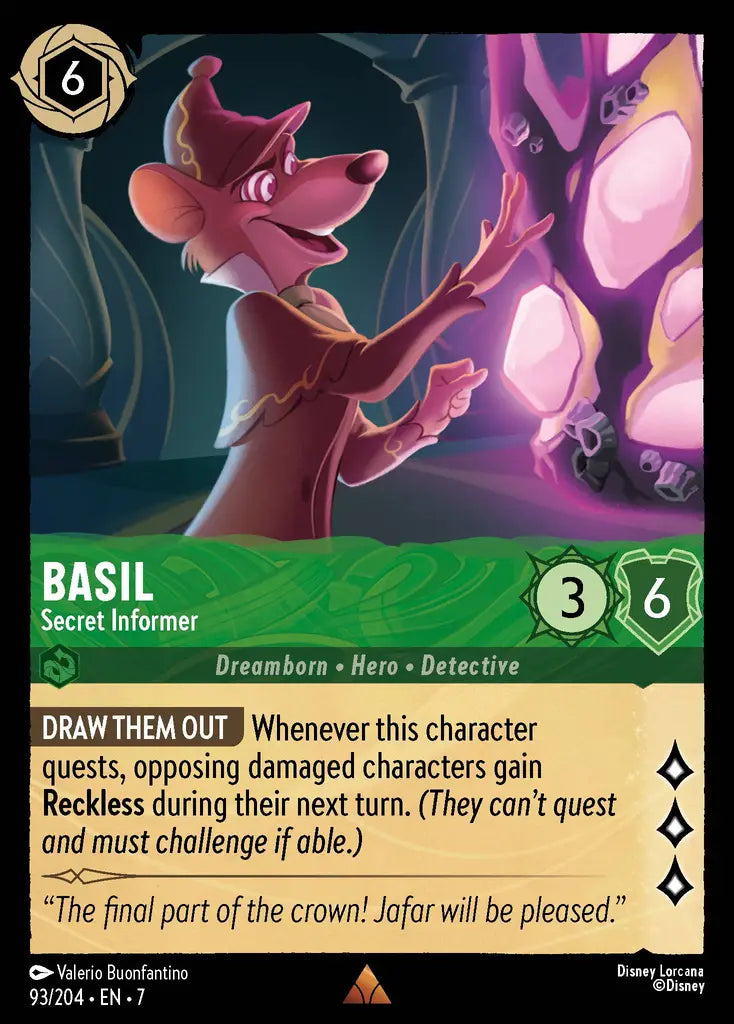 07 Archazia's Island - 093/204 - Basil - Secret Informer - FOIL