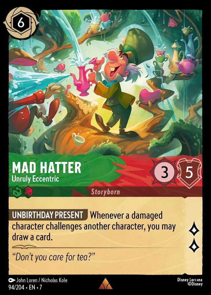 07 Archazia's Island - 094/204 - Mad Hatter - Unruly Eccentric - FOIL