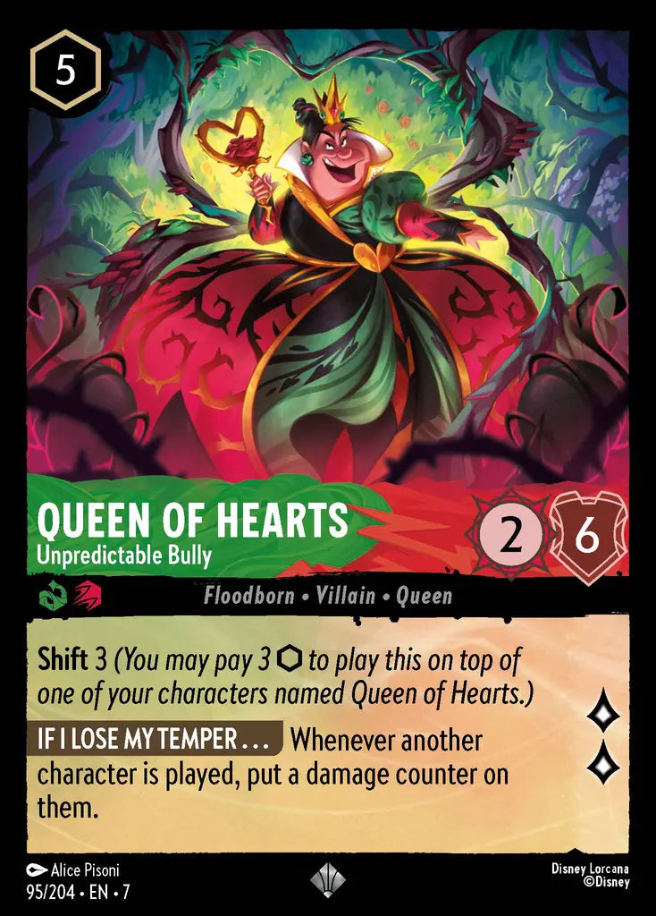 07 Archazia's Island - 095/204 - Queen of Hearts - Unpredictable Bully - FOIL