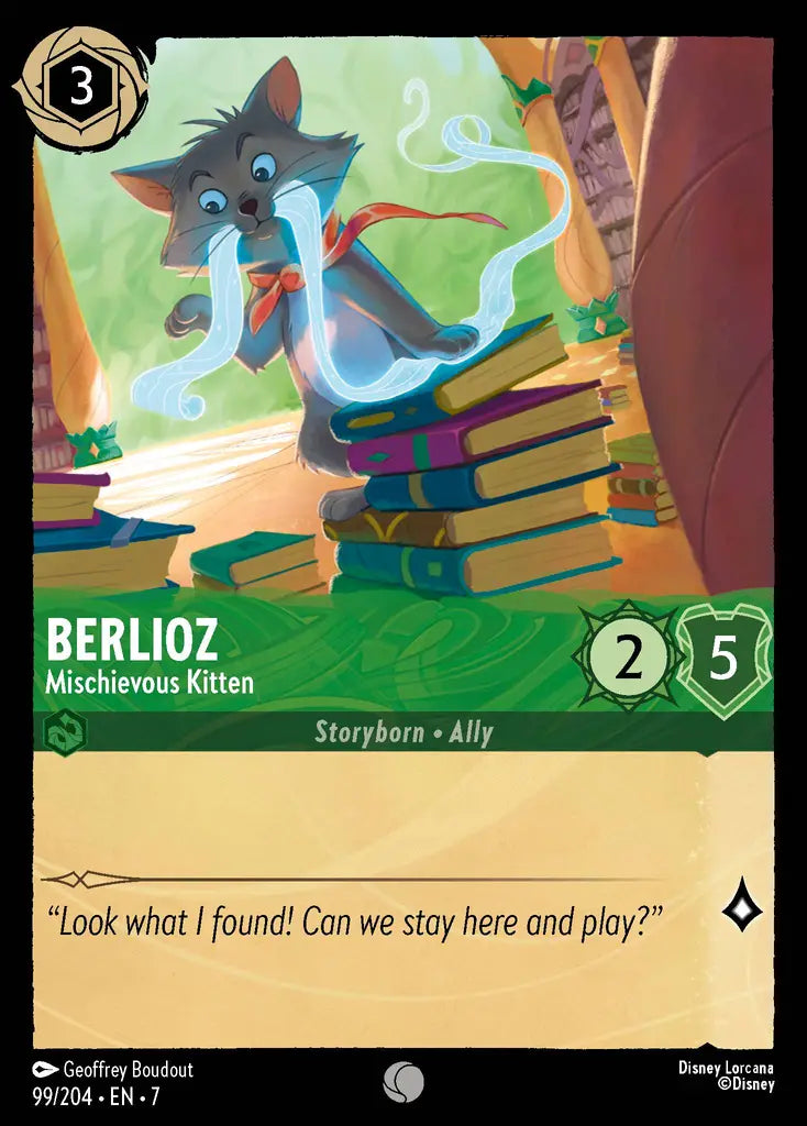 07 Archazia's Island - 099/204 - Berlioz - Mischievous Kitten - FOIL