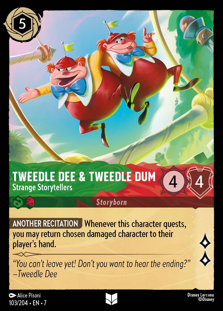 07 Archazia's Island - 103/204 - Tweekdle Dee & Tweedle Dum - Strange Storytellers - FOIL