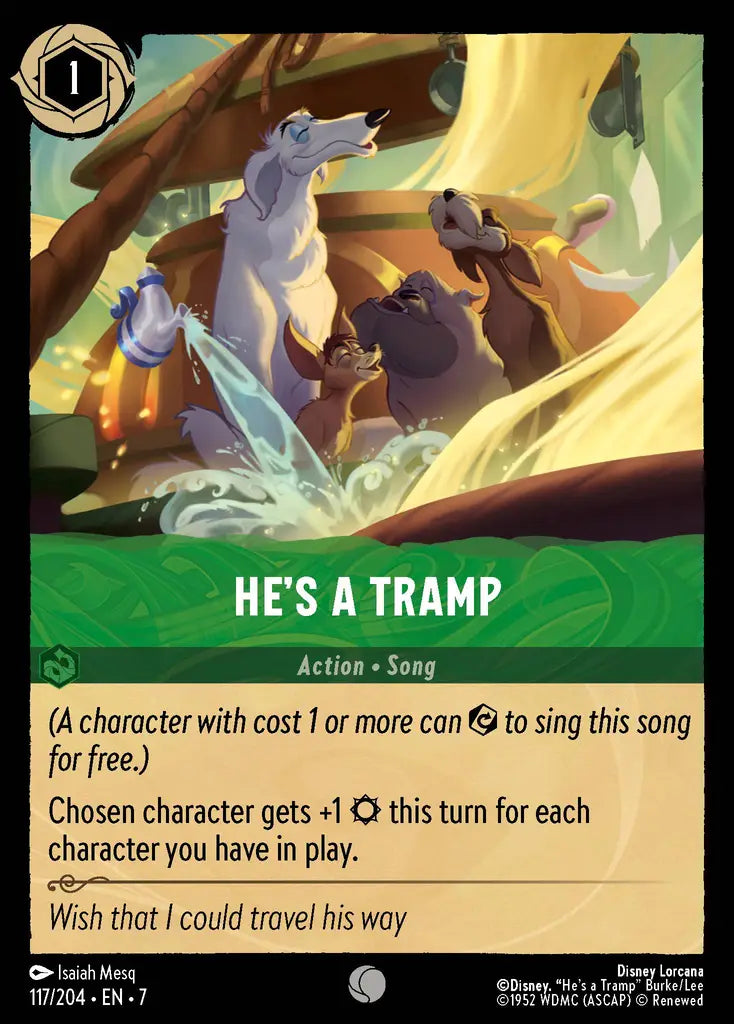 07 Archazia's Island - 117/204 - He's A Tramp - FOIL