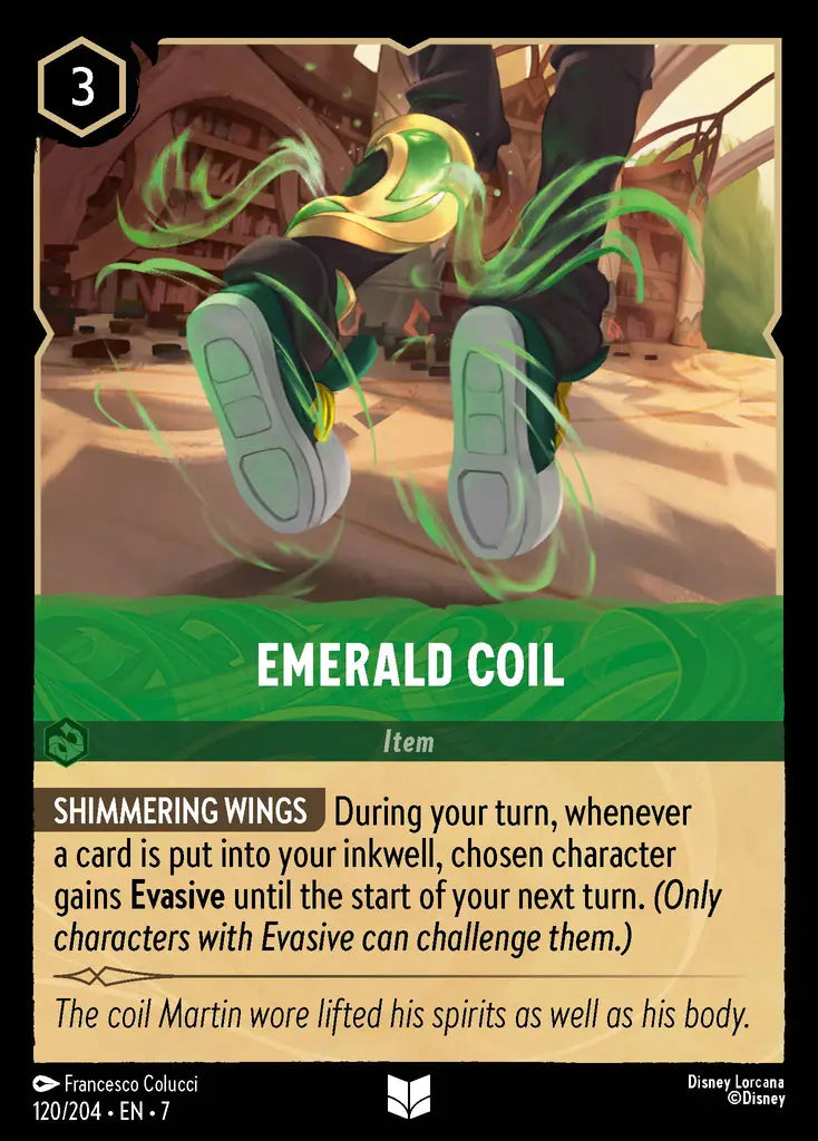 07 Archazia's Island - 120/204 - Emerald Coil - FOIL