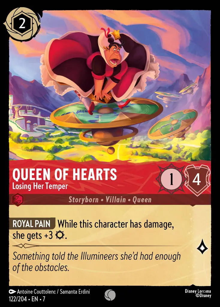 07 Archazia's Island - 122/204 - Queen of Hearts - Losing Her Temper - FOIL