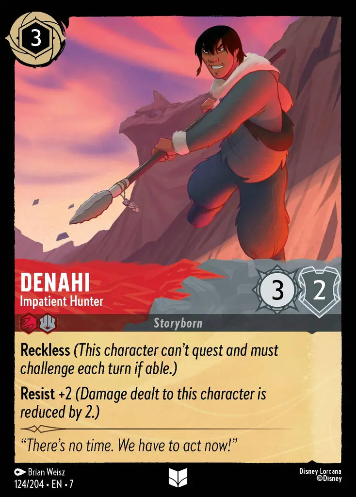 07 Archazia's Island - 124/204 - Denahi - Impatient Hunter - FOIL