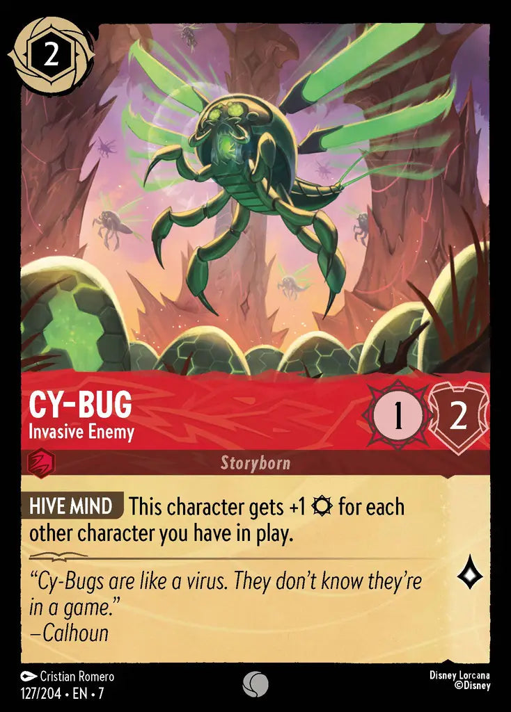 07 Archazia's Island - 127/204 - Cy-bug - Invasive Enemy - FOIL