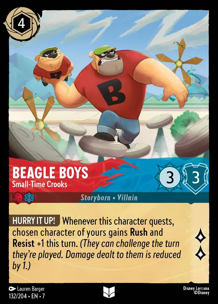 07 Archazia's Island - 132/204 - Beagle Boys - Small-Time Crooks - FOIL