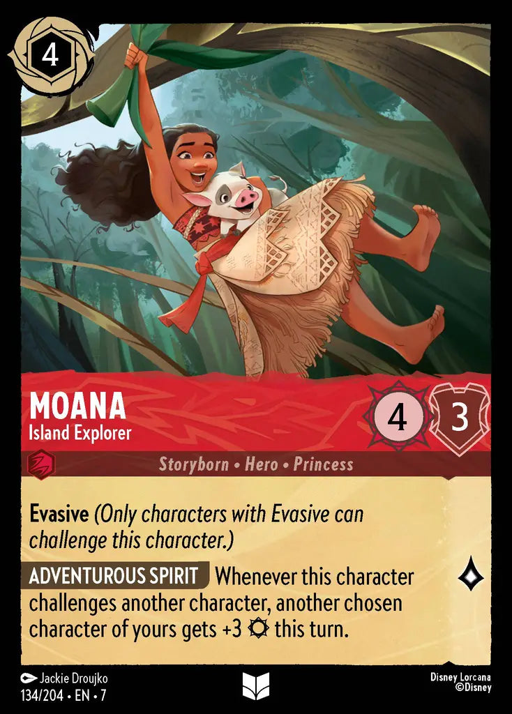 07 Archazia's Island - 134/204 - Moana - Island Explorer - FOIL