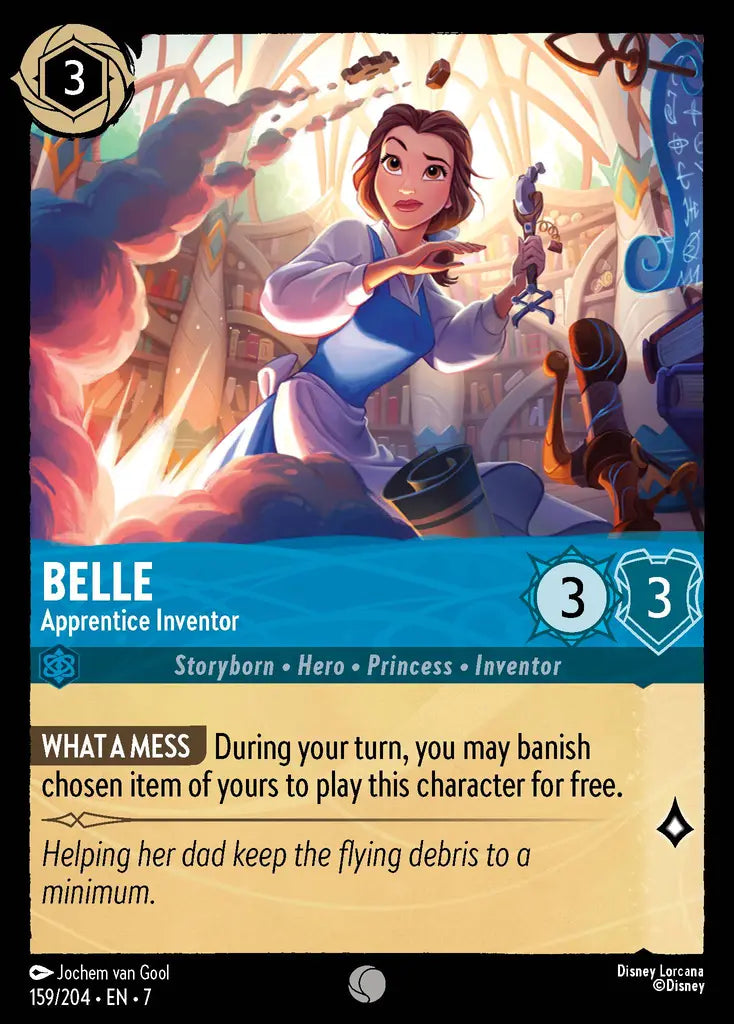 07 Archazia's Island - 159/204 - Belle - Apprentice Inventor - FOIL