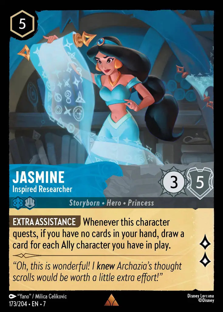 07 Archazia's Island - 173/204 - Jasmine - Inspired Researcher - FOIL