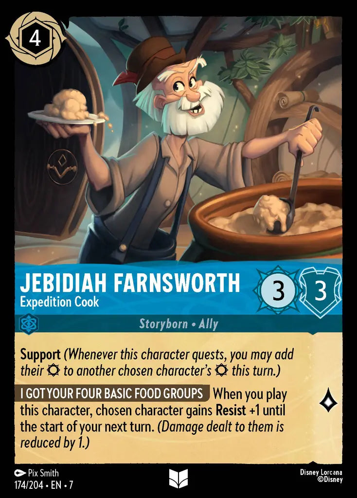 07 Archazia's Island - 174/204 - Jebidiah Farnsworth - Expedition Cook - FOIL