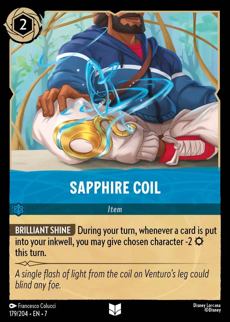 07 Archazia's Island - 179/204 - Sapphire Coil - FOIL