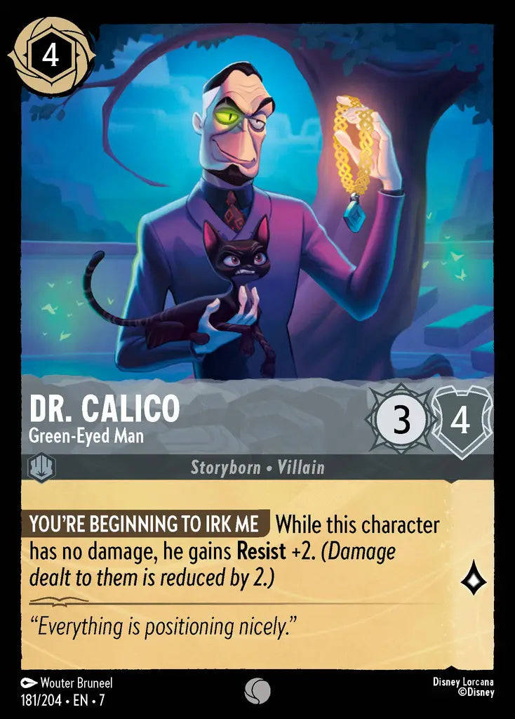 07 Archazia's Island - 181/204 - Dr. Calico - Green-Eyed Man - FOIL
