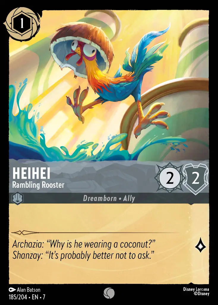 07 Archazia's Island - 185/204 - HeiHei - Rambling Rooster - FOIL