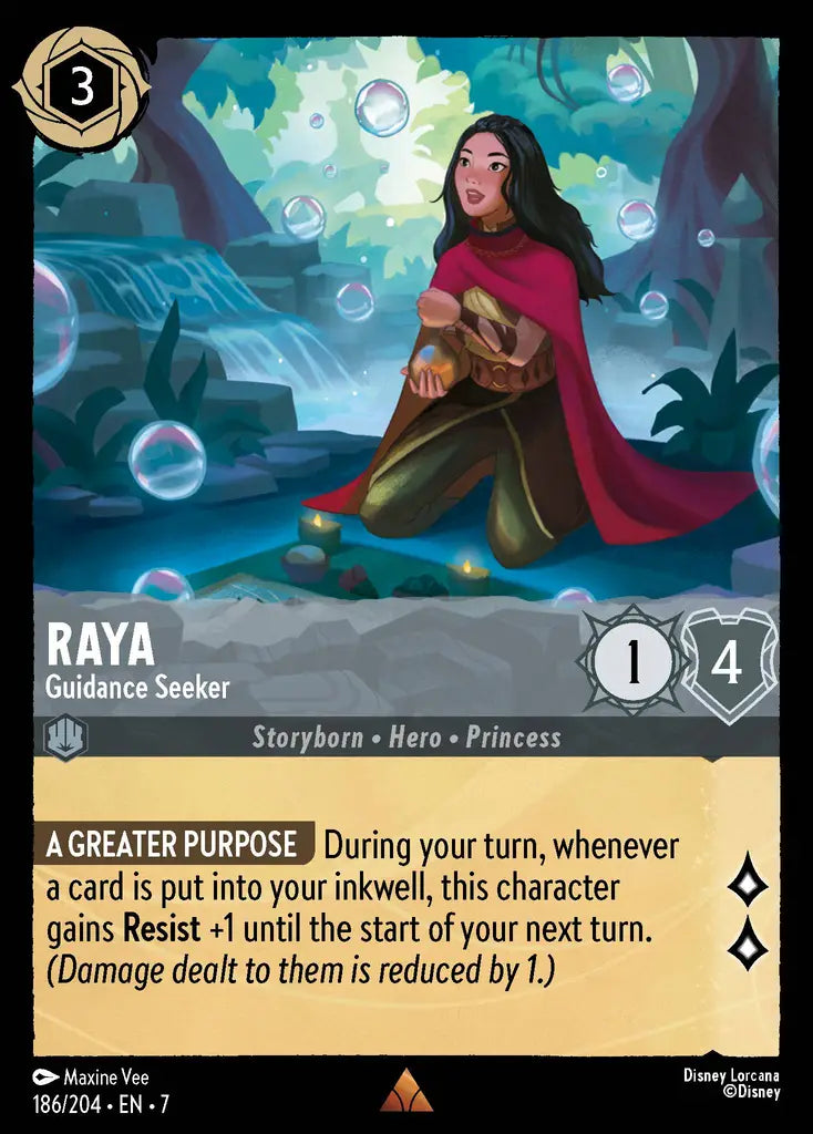 07 Archazia's Island - 186/204 - Raya - Guidance Seeker - FOIL