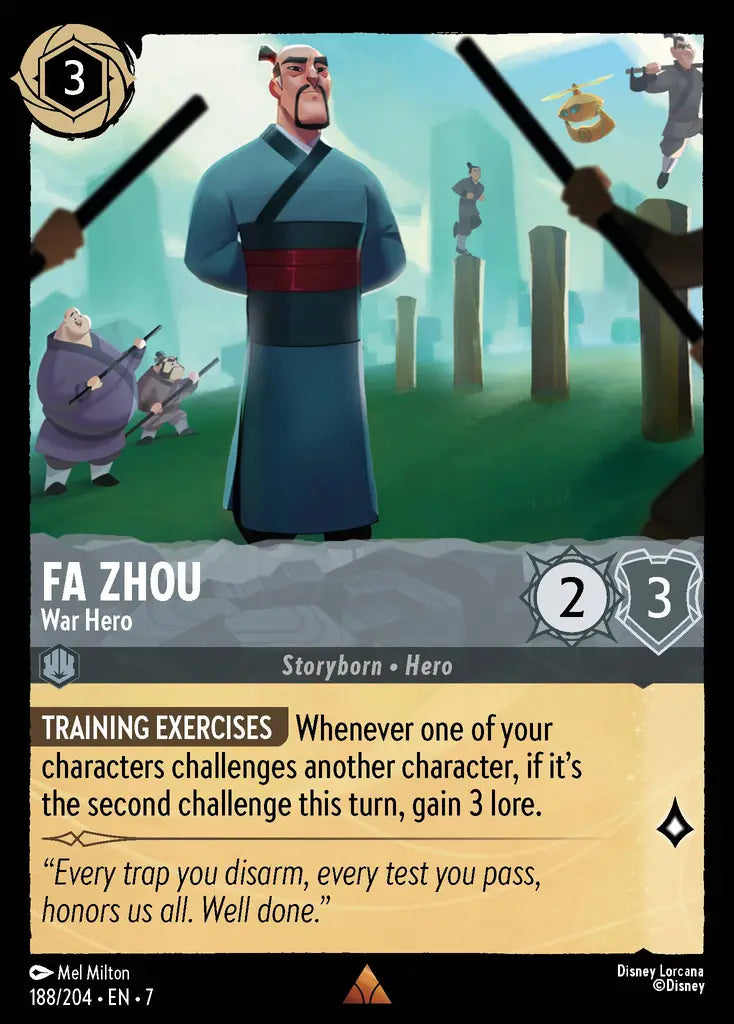 07 Archazia's Island - 188/204 - Fa Zhou - War Hero - FOIL