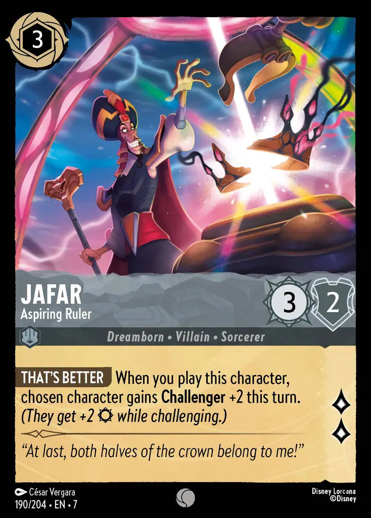 07 Archazia's Island - 190/204 - Jafar - Aspiring Ruler - FOIL