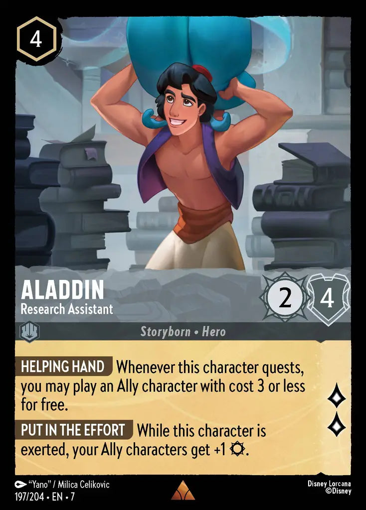07 Archazia's Island - 197/204 - Aladdin - Research Assistant - FOIL
