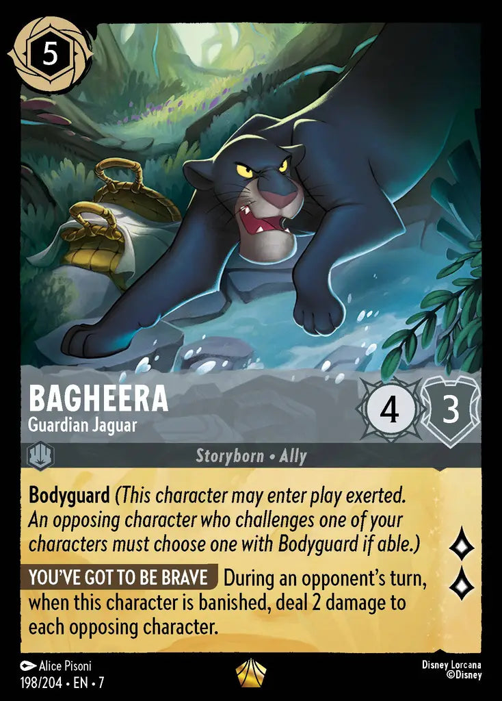 07 Archazia's Island - 198/204 - Bagheera - Guardian Jaguar - FOIL