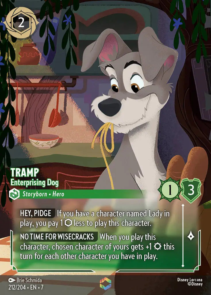 07 Archazia's Island - 212/204 - Tramp - Enterprising Dog - FOIL