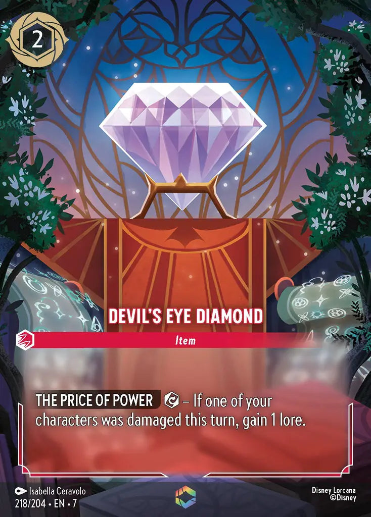 07 Archazia's Island - 218/204 - Devil's Eye Diamond - FOIL