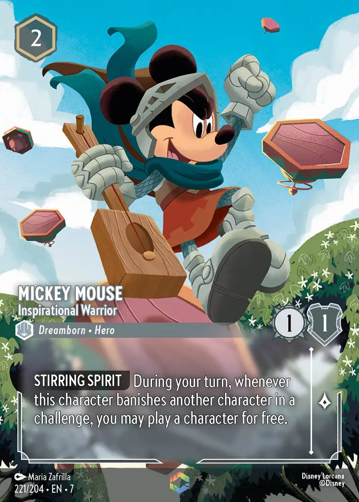 07 Archazia's Island - 221/204 - Mickey Mouse - Inspirational Warrior - ENCHANTED