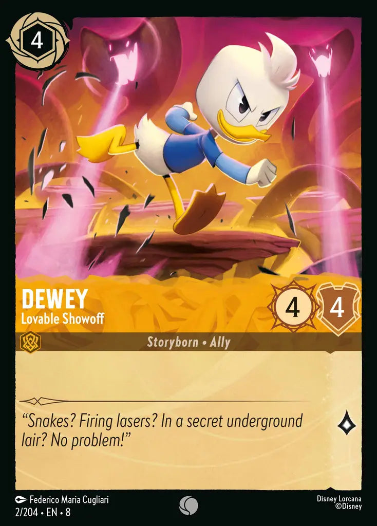 08 Reign of Jafar - 002/204 - Dewey - Lovable Showoff - FOIL