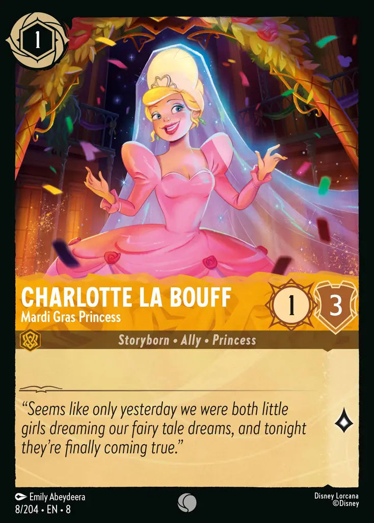 08 Reign of Jafar - 008/204 - Charlotte La Bouff - Mardi Gras Princess - FOIL