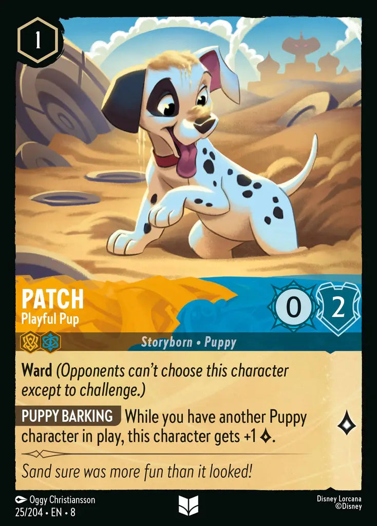 08 Reign of Jafar - 025/204 - Patch - Playful Pup - FOIL