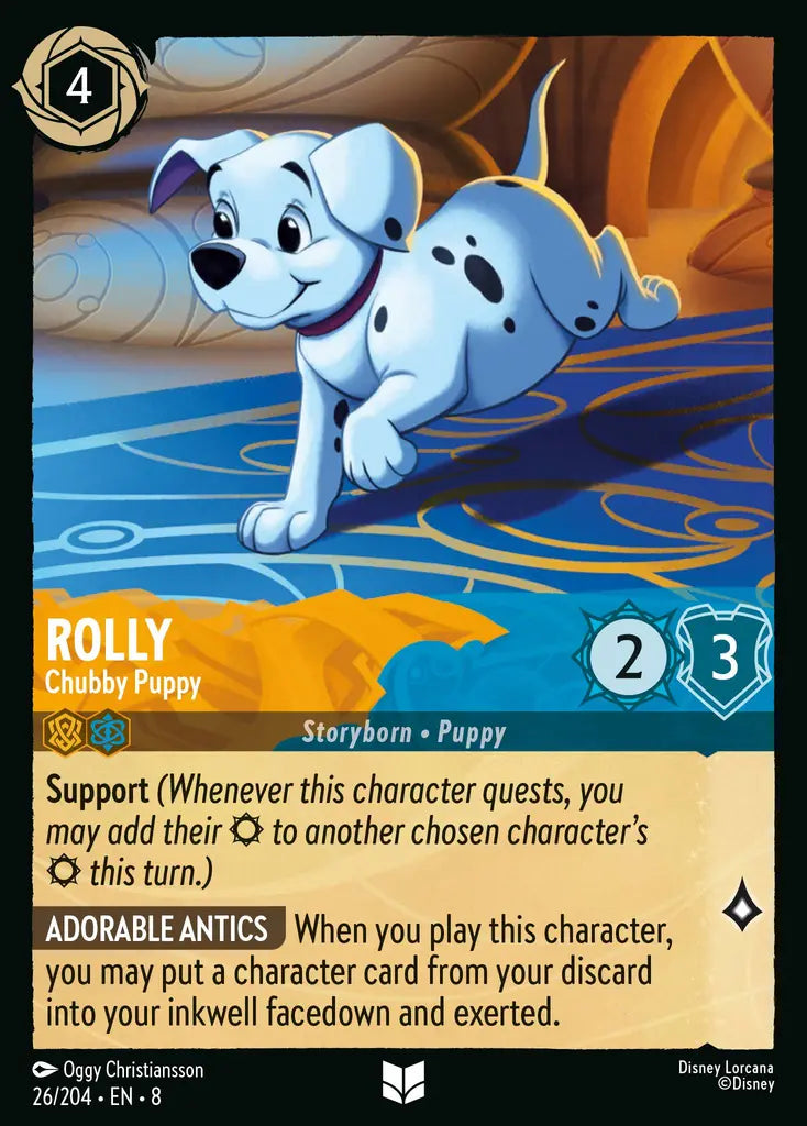 08 Reign of Jafar - 026/204 - Rolly - Chubby Puppy - FOIL
