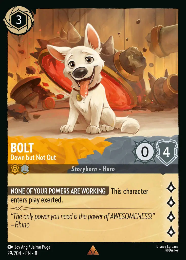 08 Reign of Jafar - 029/204 - Bolt - Down but Not Out - FOIL