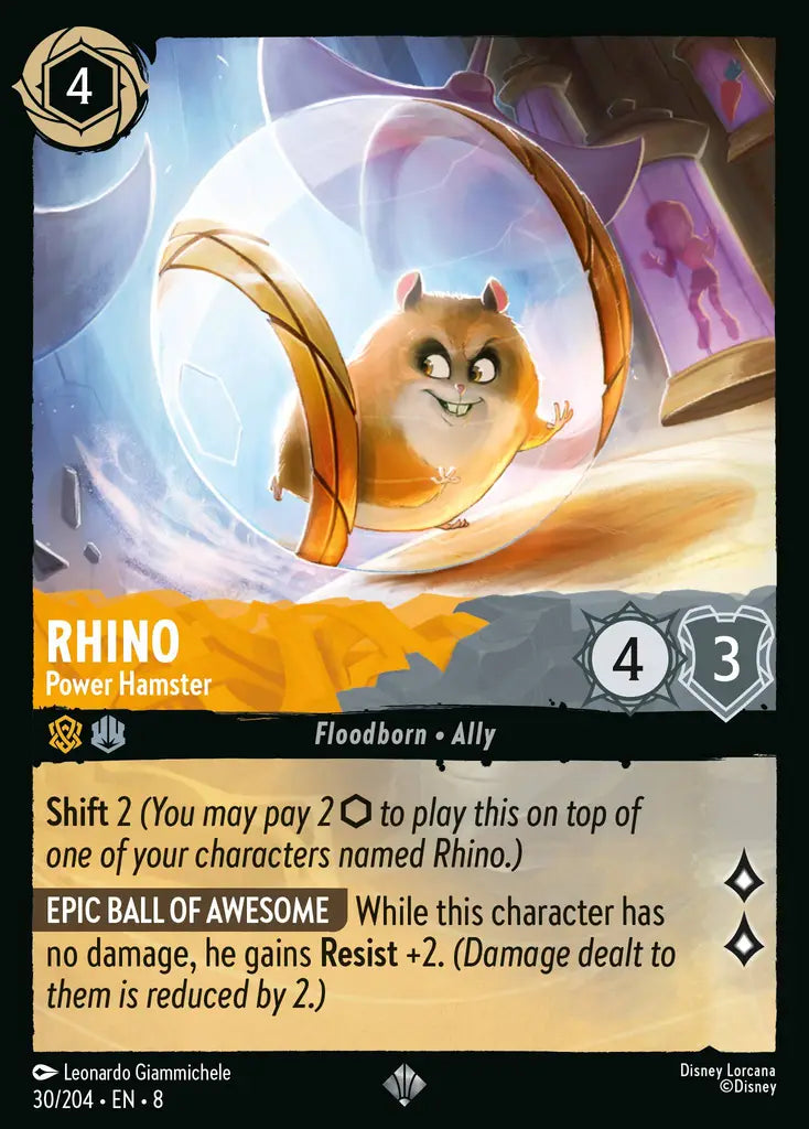 08 Reign of Jafar - 030/204 - Rhino - Power Hamster - FOIL