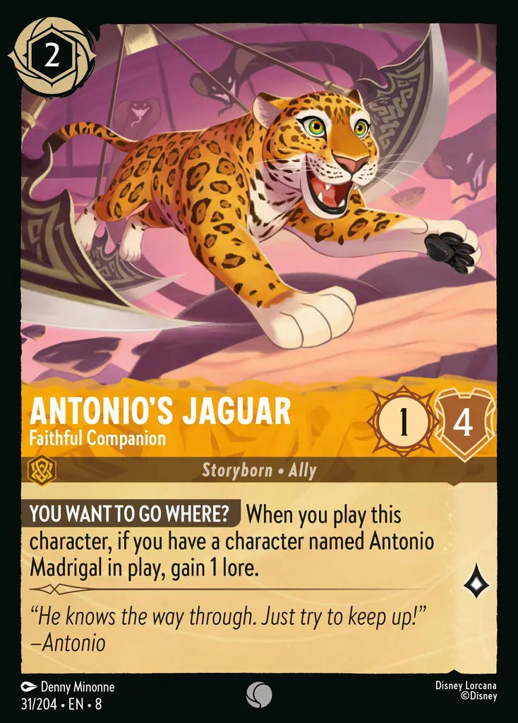 08 Reign of Jafar - 031/204 - Antonio's Jaguar - Faithful Companion - FOIL