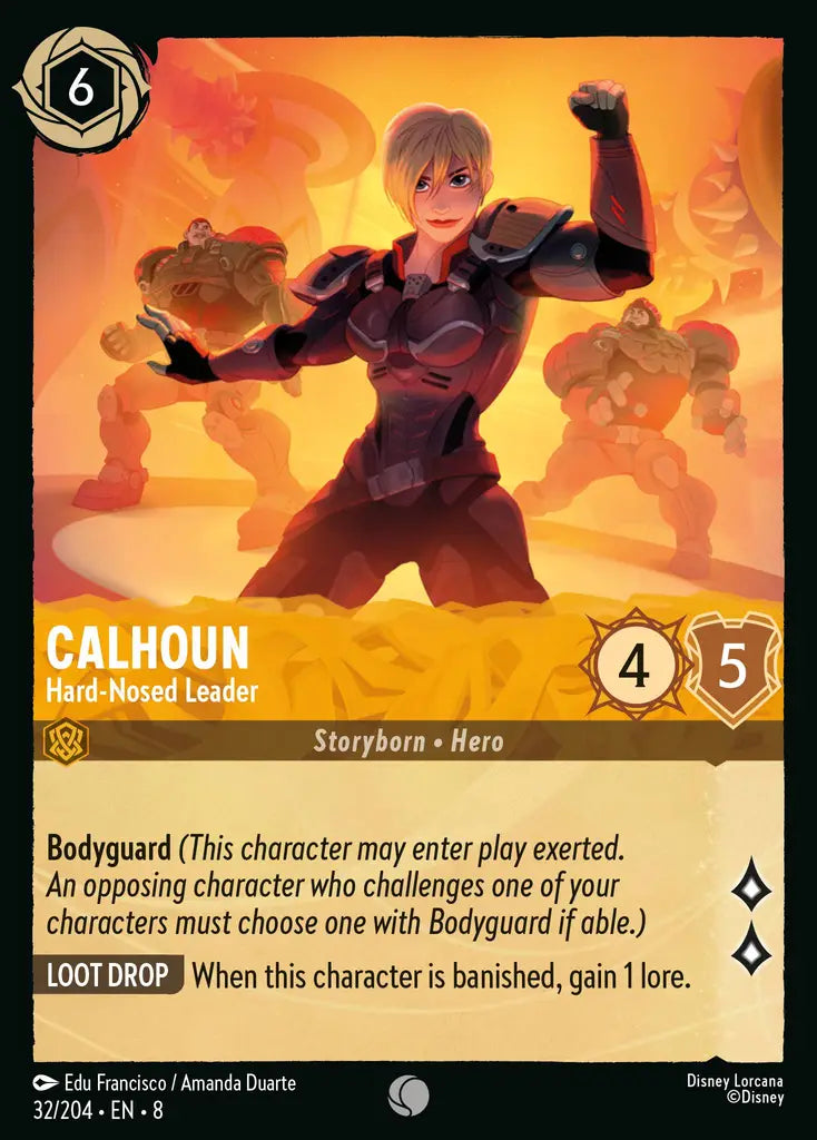 08 Reign of Jafar - 032/204 - Calhoun - Hard-Nosed Leader - FOIL