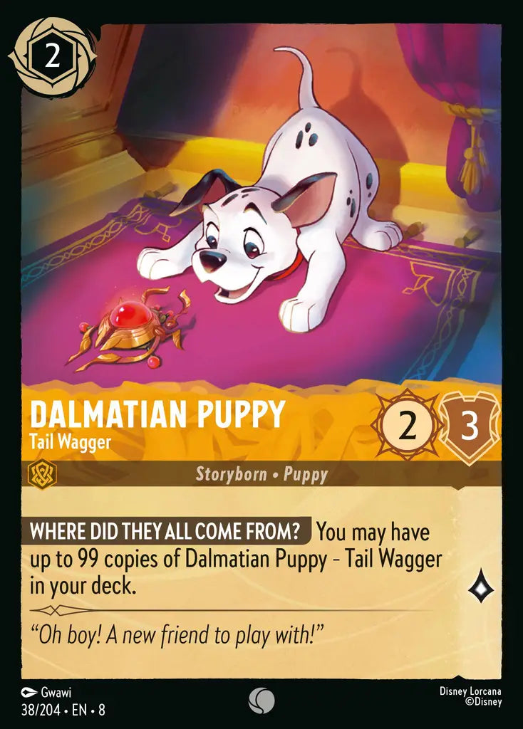 08 Reign of Jafar - 038/204 - Dalmatian Puppy - Tail Wagger - FOIL