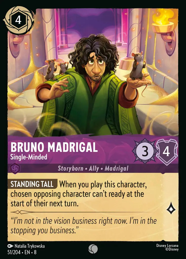 08 Reign of Jafar - 051/204 - Bruno Madrigal - Single-Minded - FOIL