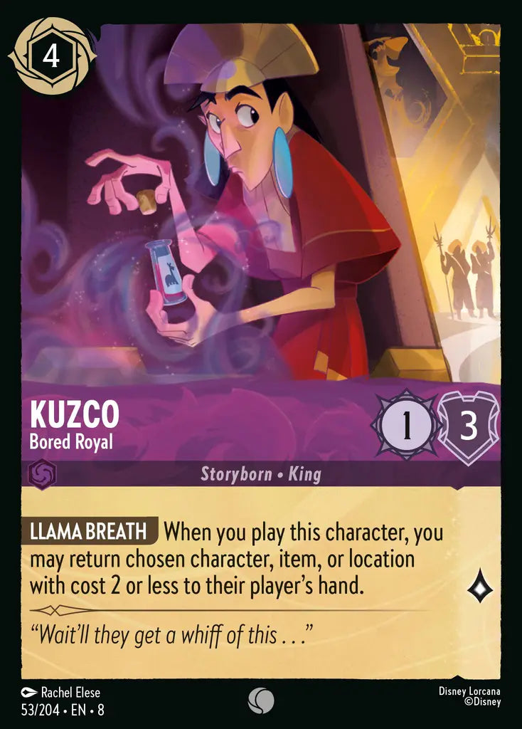 08 Reign of Jafar - 053/204 - Kuzco - Bored Royal - FOIL