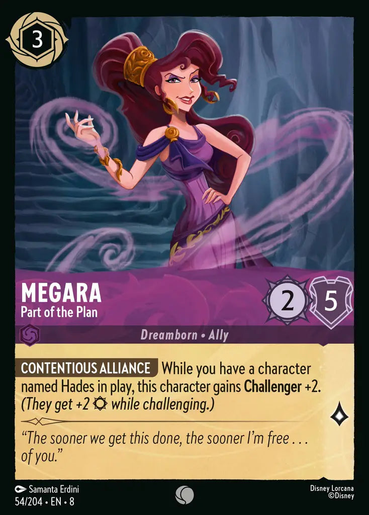 08 Reign of Jafar - 054/204 - Megara - Part of the Plan - FOIL