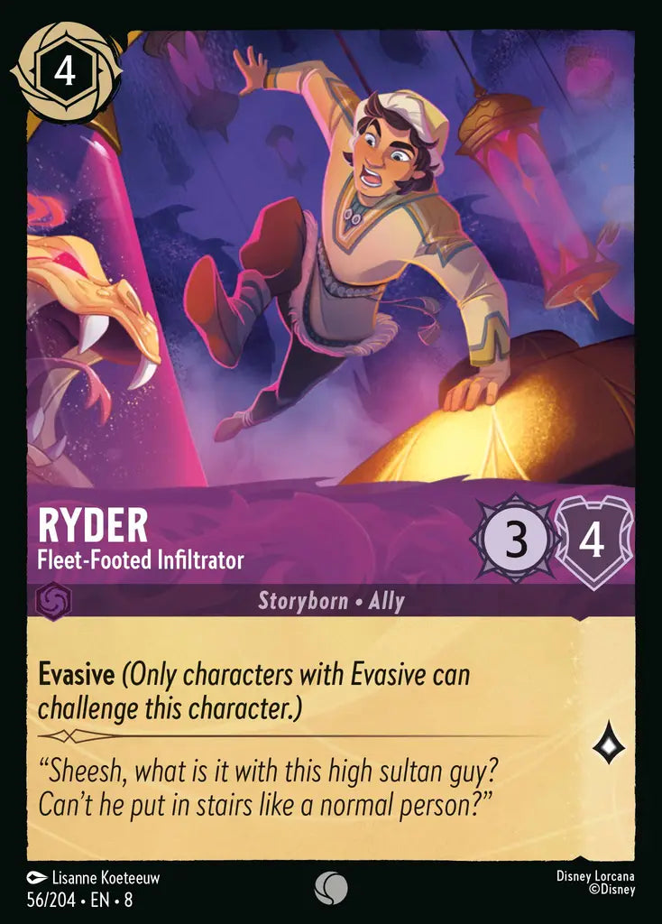 08 Reign of Jafar - 056/204 - Ryder - Fleet-Footed Infiltrator - FOIL