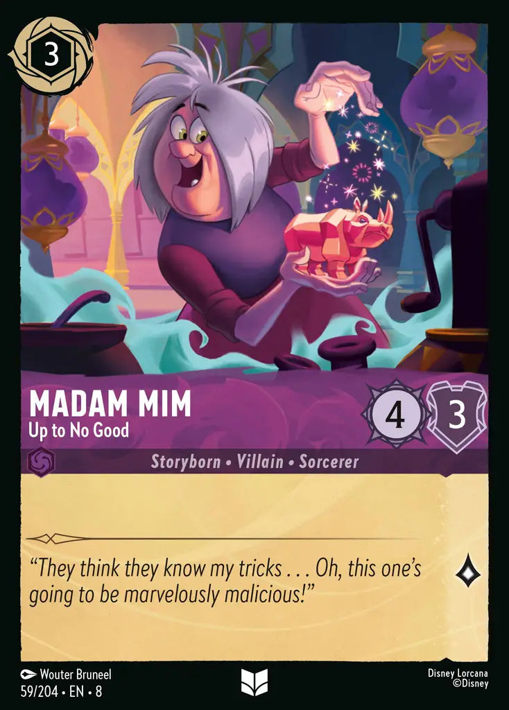 08 Reign of Jafar - 059/204 - Madam Mim - Up to No Good - FOIL