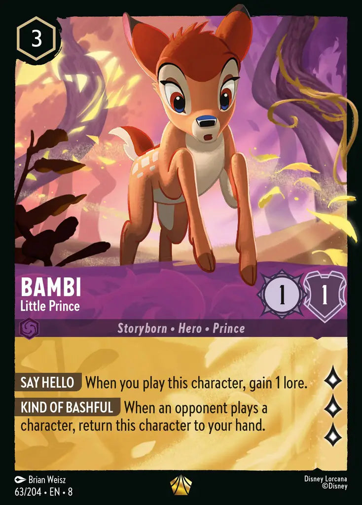 08 Reign of Jafar - 063/204 - Bambi - Little Prince - NON FOIL