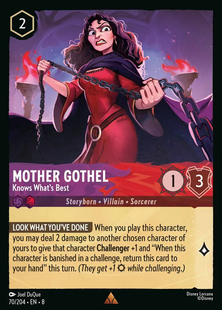08 Reign of Jafar - 070/204 - Mother Gothel - Knows What's Best - FOIL