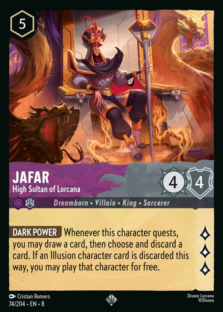 08 Reign of Jafar - 074/204 - Jafar - High Sultan of Lorcana - FOIL