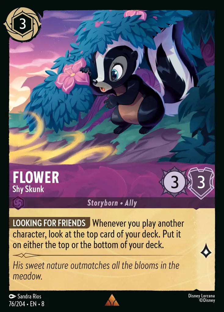 08 Reign of Jafar - 076/204 - Flower - Shy Skunk - FOIL