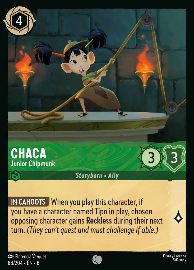 08 Reign of Jafar - 088/204 - Chaca - Junior Chipmunk - FOIL