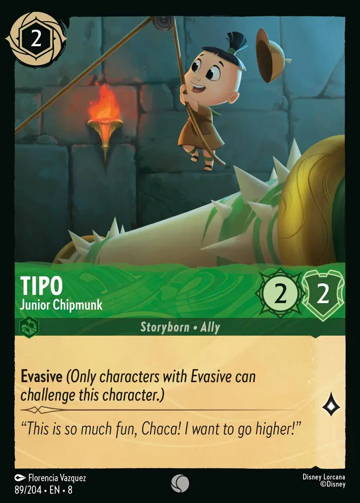 08 Reign of Jafar - 089/204 - Tipo - Junior Chipmunk - FOIL