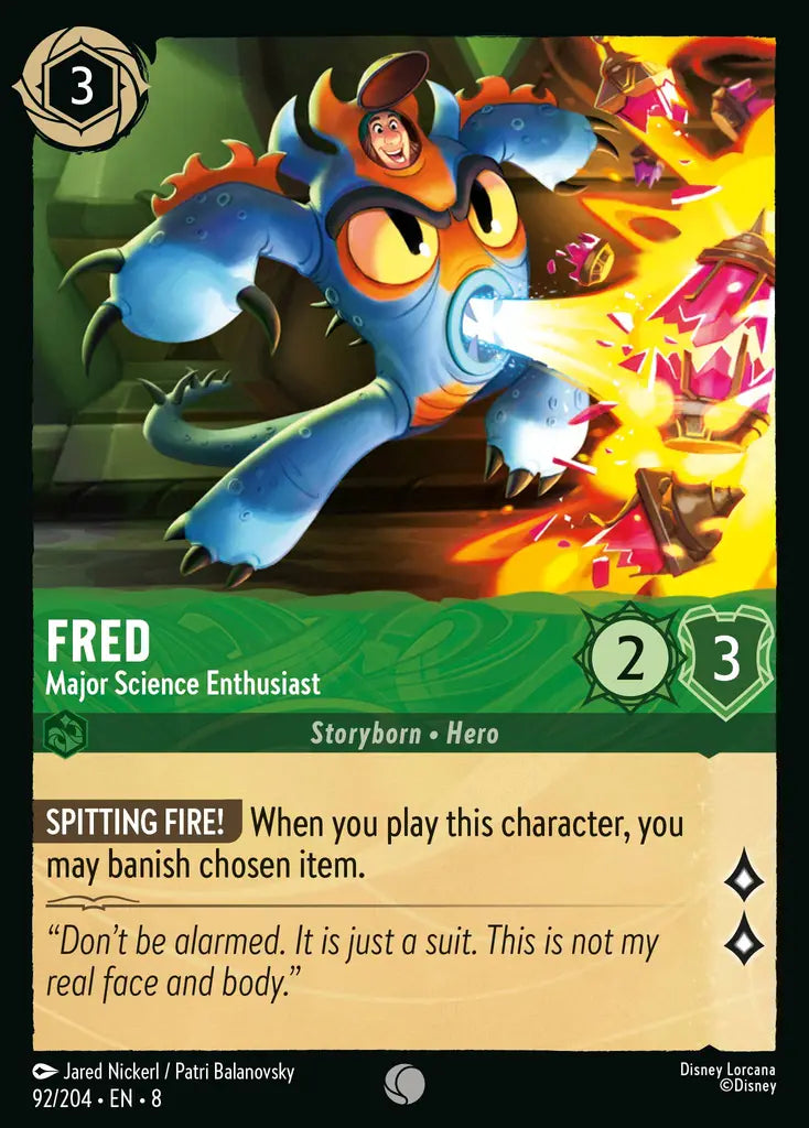 08 Reign of Jafar - 092/204 - Fred - Major Science Enthusiast - FOIL