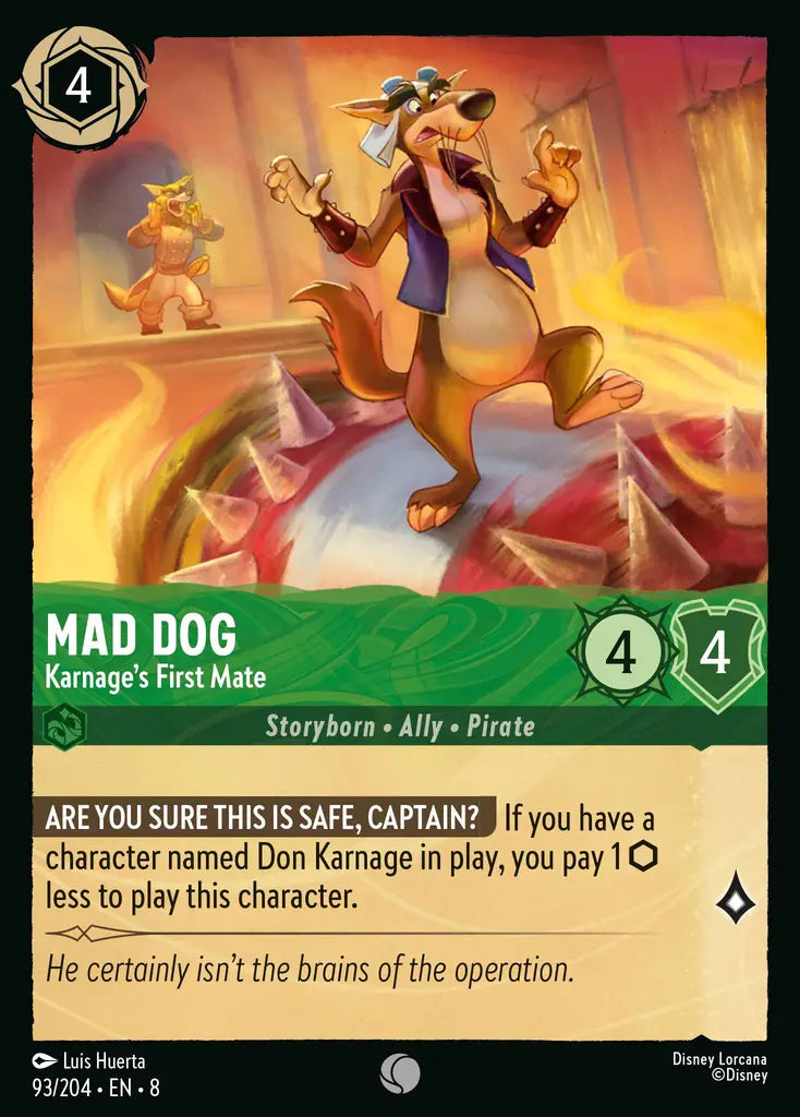 08 Reign of Jafar - 093/204 - Mad Dog - Karnage's First Mate - FOIL