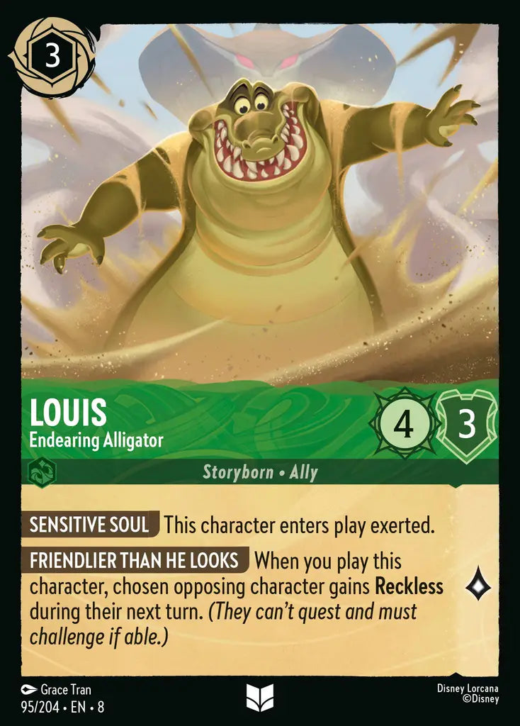 08 Reign of Jafar - 095/204 - Louis - Endearing Alligator - FOIL